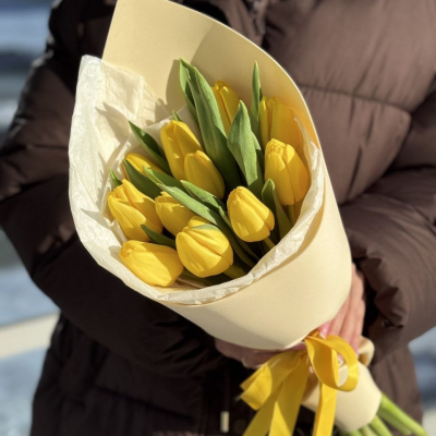 Букет из 11 тюльпанов