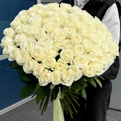 Букет из 75 роз Play Blanca